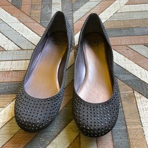 Black "Studded" Flats